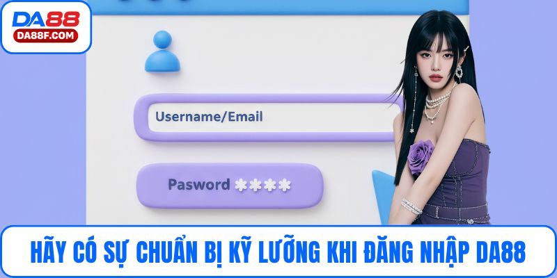 Hãy có sự chuẩn bị kỹ lưỡng trước khi đăng nhập DA88