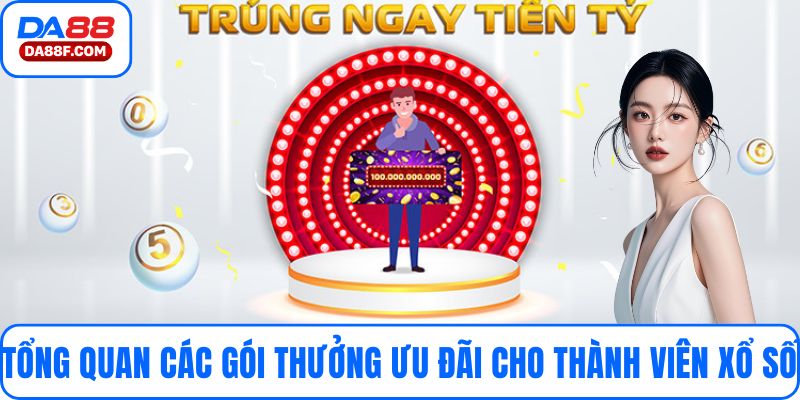 Tổng quan các gói thưởng và ưu đãi cho thành viên xổ số